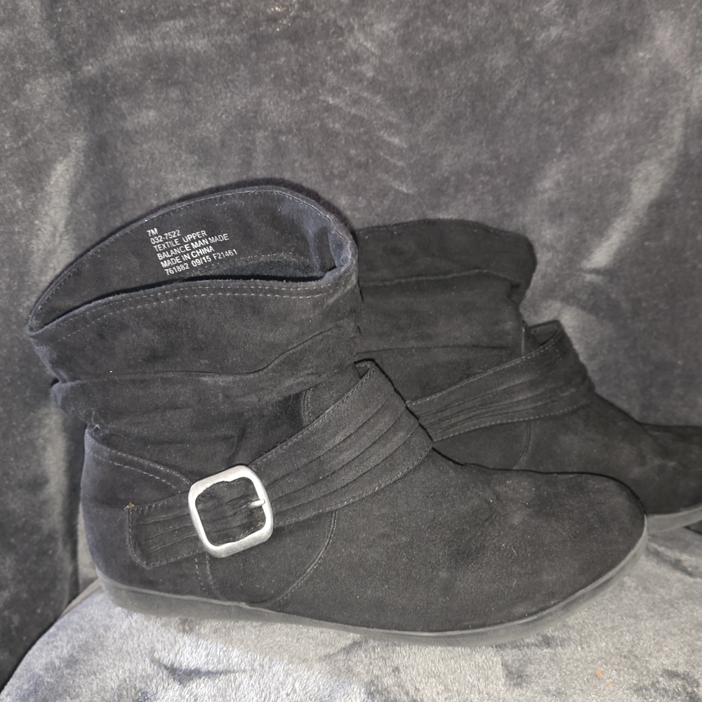 Black Suede Ankle Boots